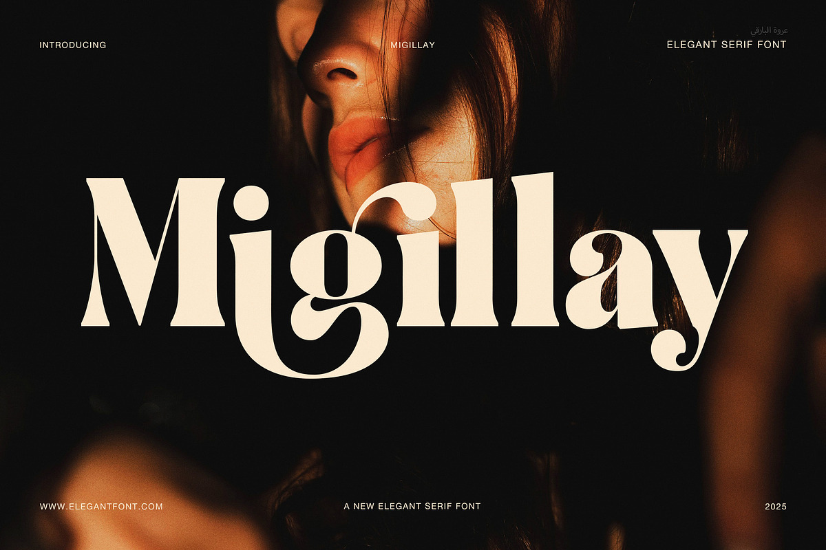 Migillay Elegant Serif Display Font, a Serif Font by Elegant Font (Photo 1 of 8)