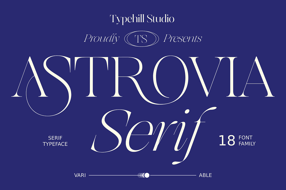 Astrovia Serif, a Serif Font by Typehill (Photo 1 of 17)