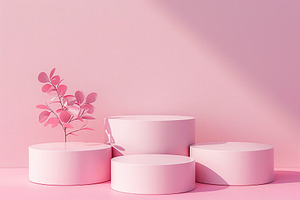 Empty podium for presentation of different goods and items, an Abstract Photo by AlyaAnd