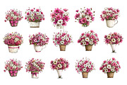 Colorful Flowers Arrangements Clipar, an Illustration by GatewayDesign (Thumbnail 2 of 3)