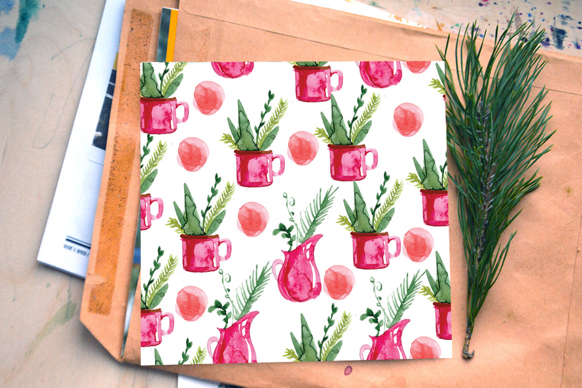 Christmas Herbal watercolor set, a Decorative Illustration by Olesya Morokhovets (Photo 5 of 7)