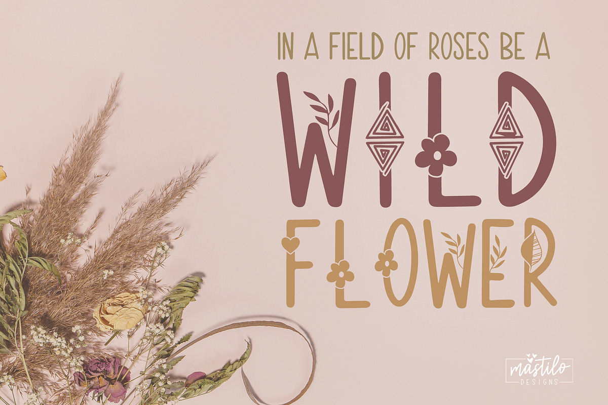 Boho Charm All Caps Slim Font Trio, a Sans Serif Font by Mastilo Designs (Photo 7 of 10)
