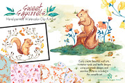 Sweet Squirrels -Huge Watercolor Set, an Animal Illustration by SmallHouseBigPony (Thumbnail 2 of 14)