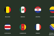World Cup Flat Icons, an Icon by Design Shop (Thumbnail 1 of 3)