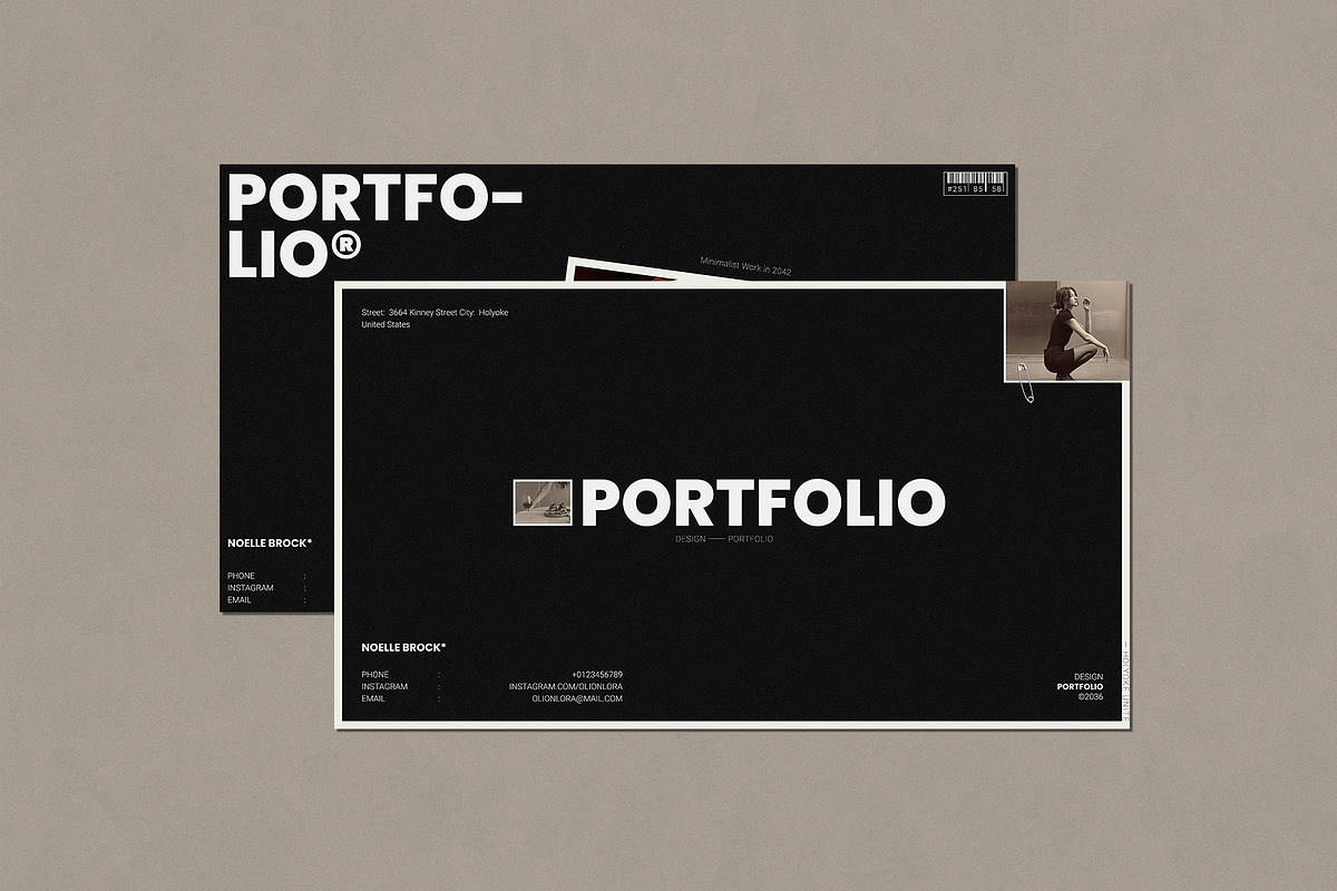 Minimal Portfolio Presentation, a Presentation Template by Olion Lora (Photo 2 of 9)