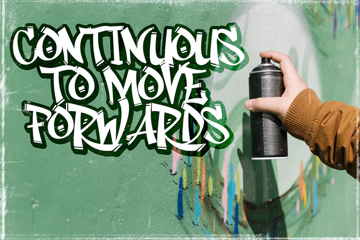 Rhieknuza - Graffiti Font, a Sans Serif Font by StringLabs (Photo 3 of 14)