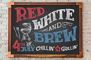 Red White and Brew 4th of July, a Texture Illustration by Paul Lesser (Thumbnail 1 of 2)