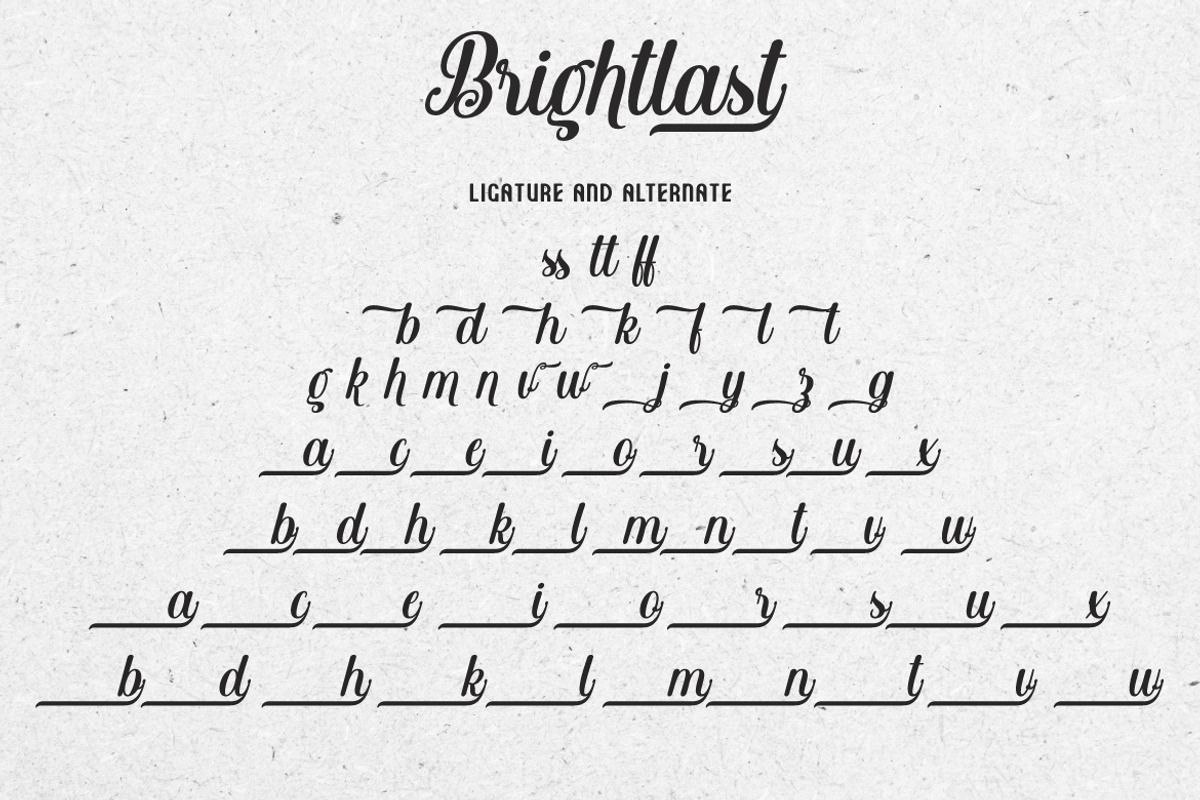 Brightlast - a Vintage Script Font, a Script Font by Vava Aryanto (Photo 8 of 9)