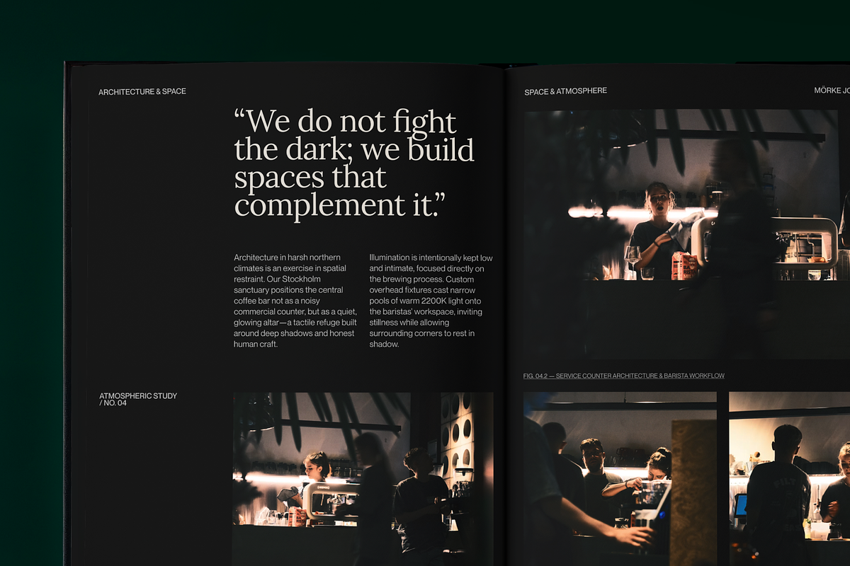 MÖRKE Cafe Editorial Magazine Canva, a Magazine Template by PaperSlides (Photo 4 of 13)