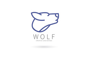 Wolf logo, a Branding & Logo Template by Logocreative