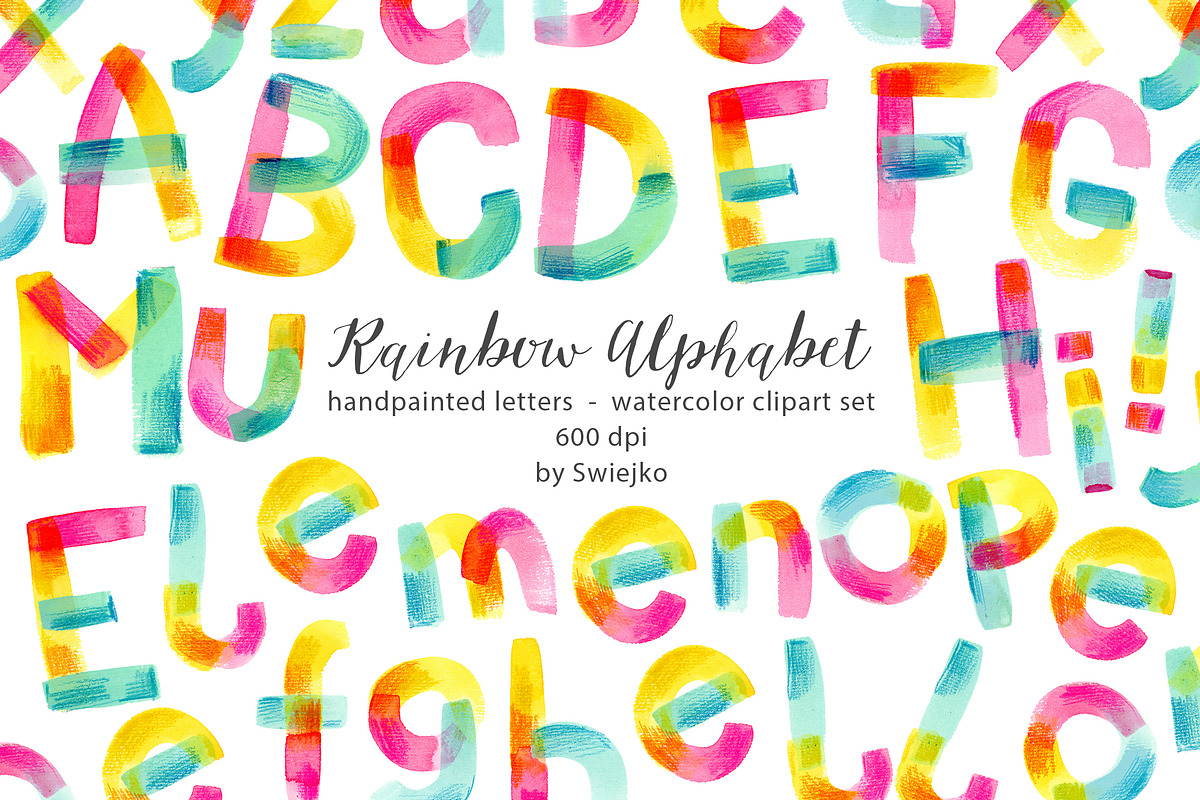 Rainbow Alphabet set, an Object Graphic by swiejko (Photo 1 of 4)