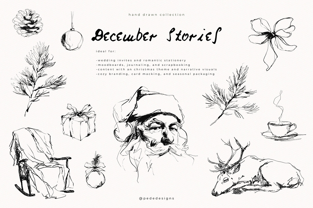 December Stories, a Seasonal Illustration by PeDe Designs (Photo 8 of 13)