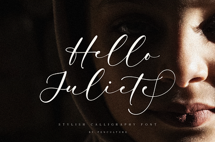 Hello Juliete calligraphy font