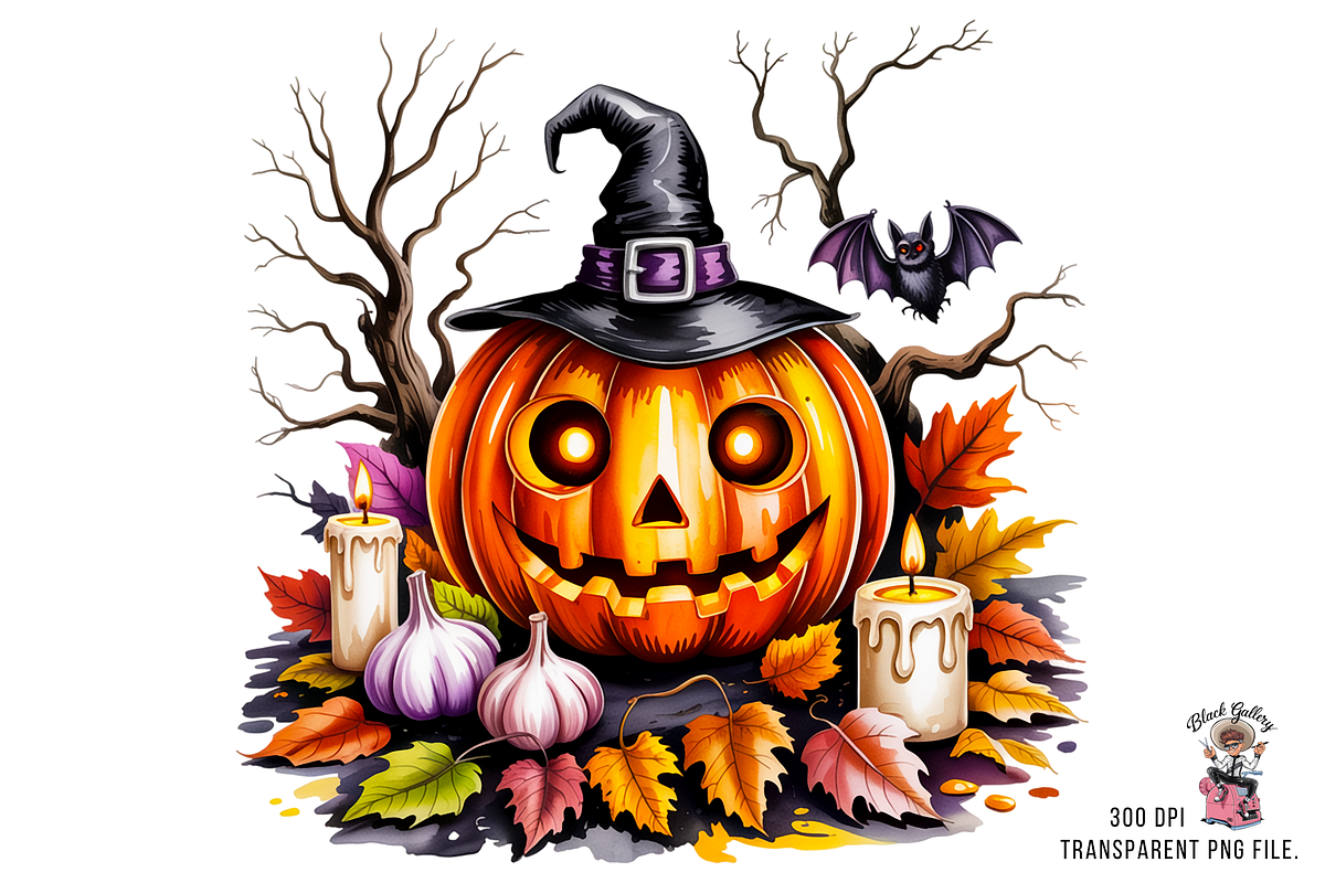 10 PNG Spooky Halloween Skull, a Graphic by Clipart Bloom (Photo 4 of 11)