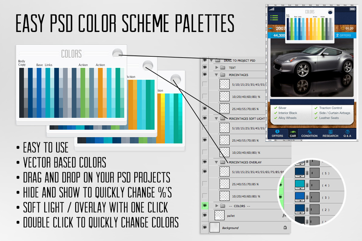 Easy PSD Color Scheme Palette, a Templates & Theme by Brian White Design Goods (Photo 1 of 3)