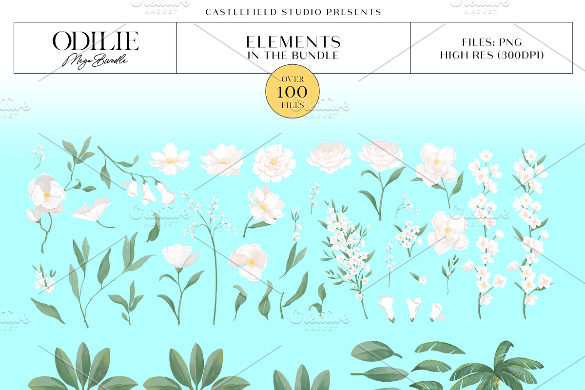 Odilie Illustration Set MEGA BUNDLE, an Illustration by Castlefield Design (Photo 4 of 4)