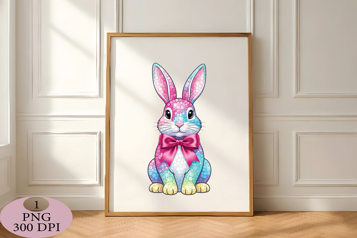 Sparkly Dazzle Bunny Coquette PNG, an Illustration by Daily.Designs (Photo 4 of 5)