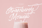 Strawberry Moment, a Handwritten Font by din-studio.com (Thumbnail 1 of 10)