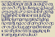 Endlessly Expanded - Ligature Sans, a Sans Serif Font by 177Studio (Thumbnail 7 of 8)