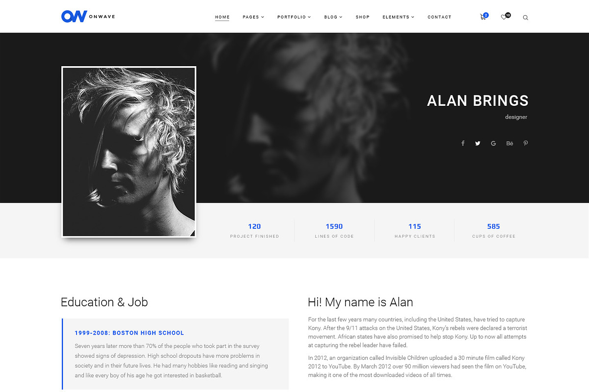 OnWave — Multipurpose PSD Template, a Websites & App Template by ScienteCraft (Photo 5 of 51)