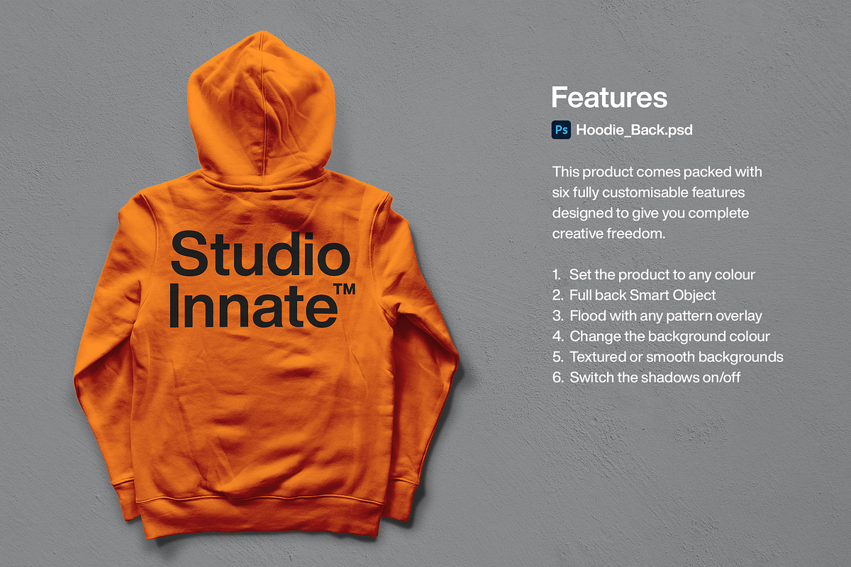 Custom Hoodie Mockup Bundle, a Hoody Mockup by Studio Innate (Photo 6 of 7)