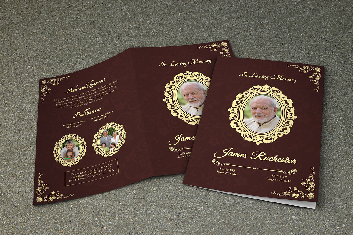 Funeral Program Template-V263, a Brochure Template by Template Shop (Photo 1 of 4)