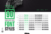 Masifa Narrow Family, a Sans Serif Font by Hurufatfont (Thumbnail 2 of 15)