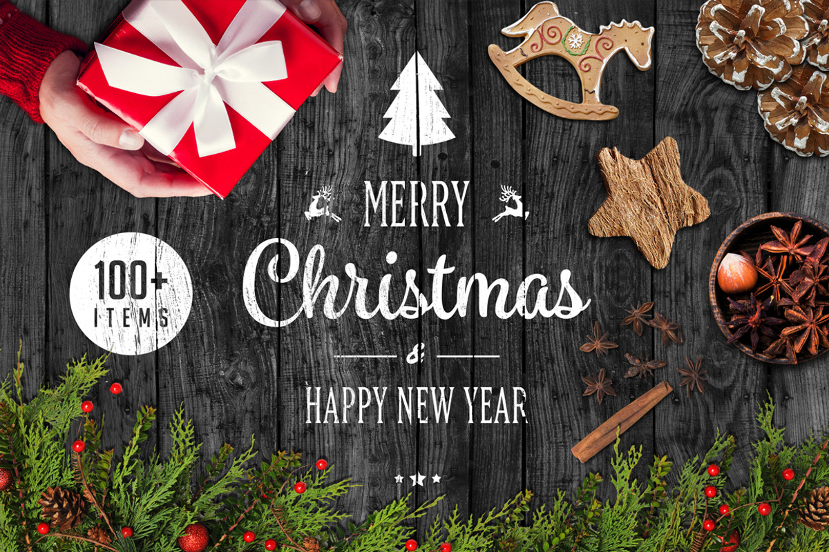 Christmas Scene Creator #4, a Product Mockup by relineo.mock-ups (Photo 1 of 5)