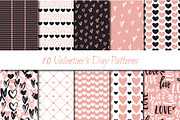 Valentine's Day bundle, a Background Graphic by Cozy pattern shop (Thumbnail 10 of 10)