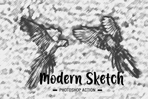 Modern Sketch Photoshop Action