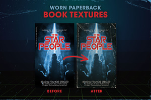 Worn 80s Paperback Book Textures