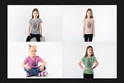 Kid's T-Shirt Mock-Up Set, a Shirt Mockup by Freeman Studio (Thumbnail 8 of 15)