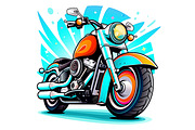 Stylish Drift Motorcycle PNG File, a Transportation Illustration by Ghagra (Thumbnail 2 of 3)