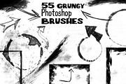 55 Grunge Photoshop Brushes Bundle, a Brush Add-On by FanExtra (Thumbnail 1 of 2)