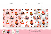 Halloween Cake Seamless Pattern, a Pattern Graphic by Chonnieartwork (Thumbnail 3 of 5)