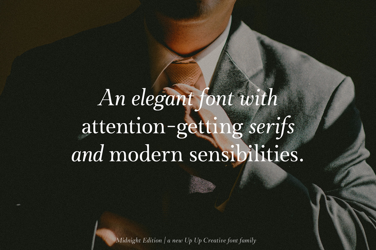 Midnight Edition Complete - 14 Fonts, a Serif Font by Up Up Creative (Photo 2 of 14)