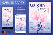 Garden Party Flyer, a Flyer Template by Annora Studio (Thumbnail 1 of 6)