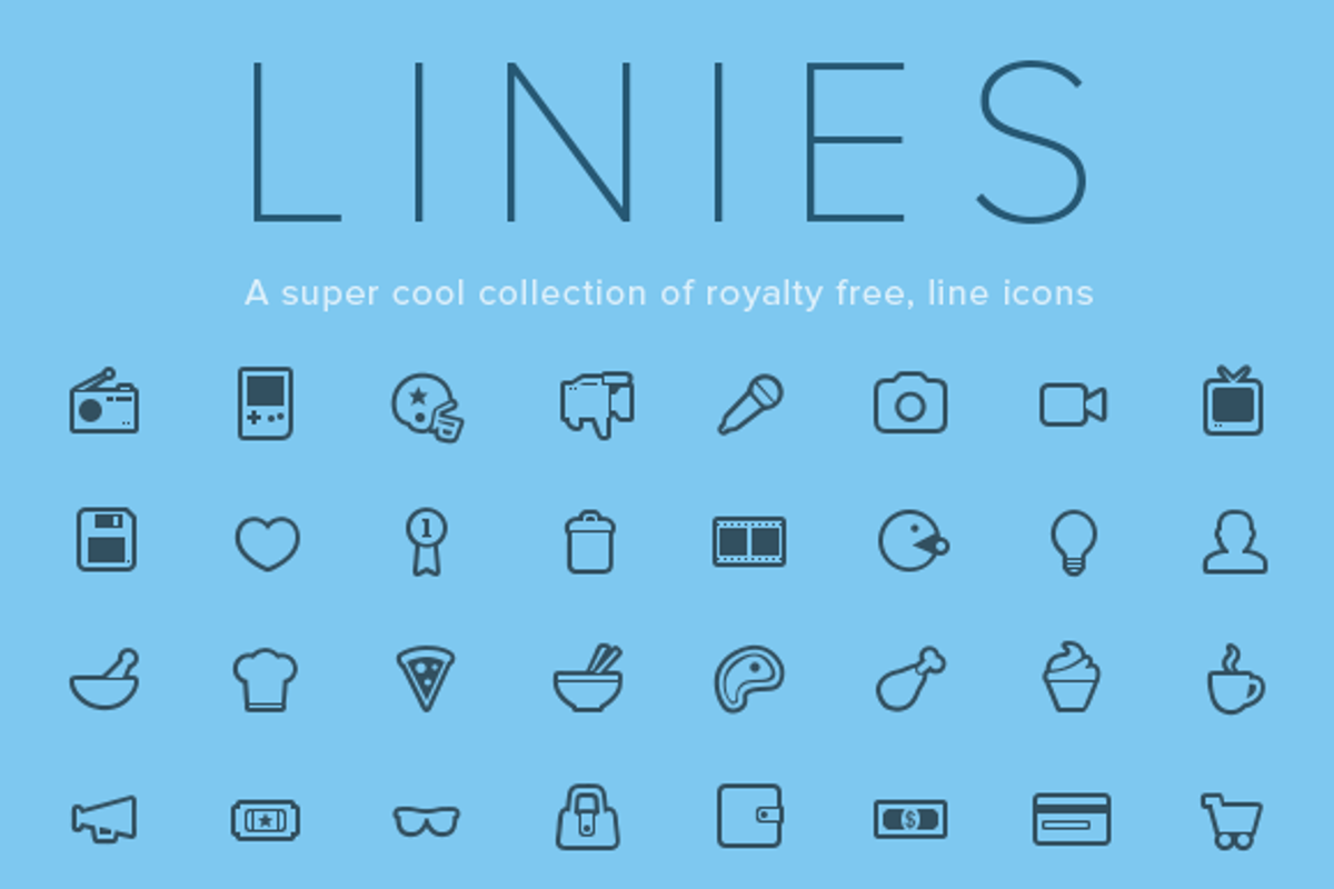 Linies - Line icon set, an Outline Icon by Ui Store (Photo 1 of 2)