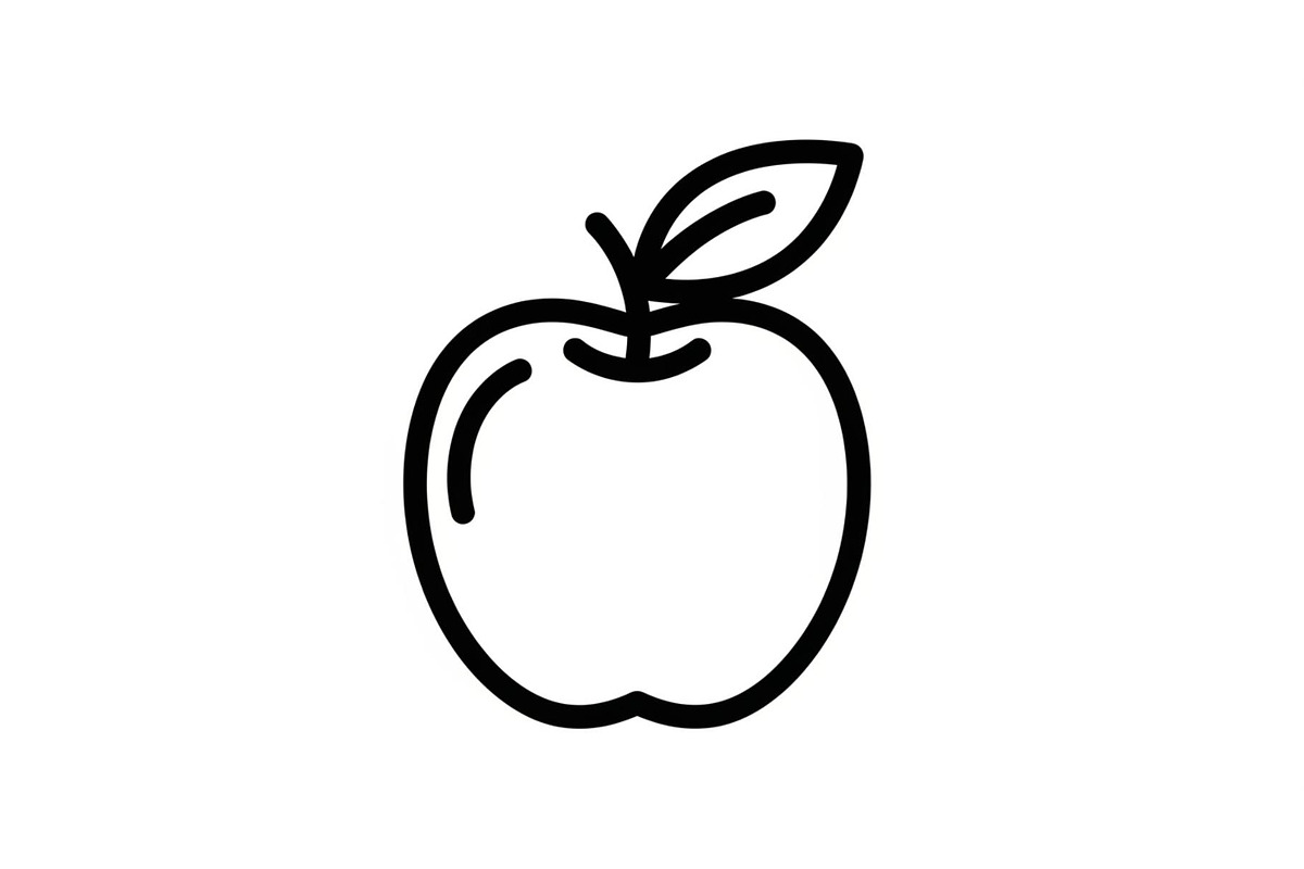 Apple Fruit Vector Icon Bundle, an Illustration by musafir_fashion (Photo 37 of 49)