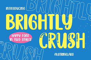 Brightly Crush - Playful Typeface