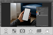 Smartphone Living Room PSD, an iPhone Mockup by Bruno's Shop (Thumbnail 2 of 3)