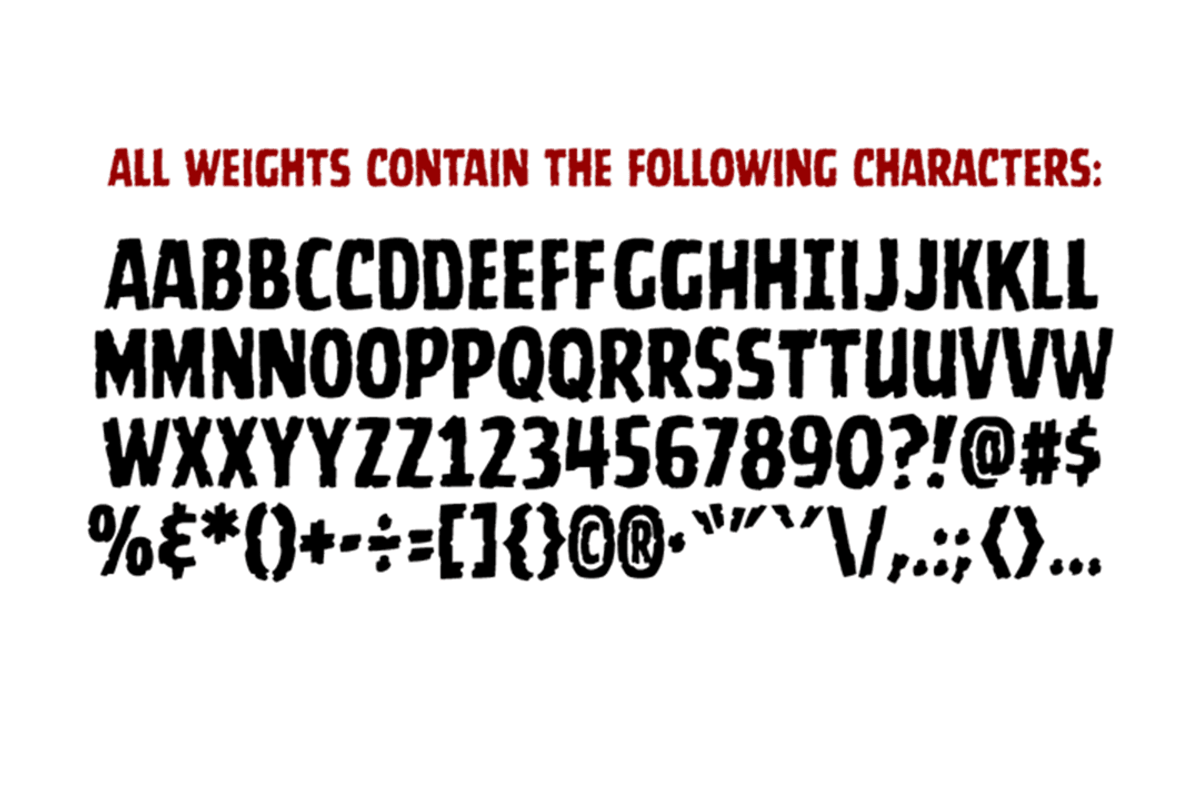 Battle Scarred - rough comic font preview 4