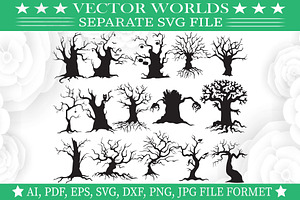 Haunted Tree Svg, Haunted, Tree Svg