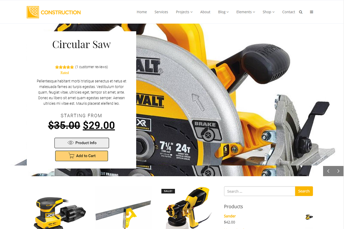 Construction Premium WordPress Theme