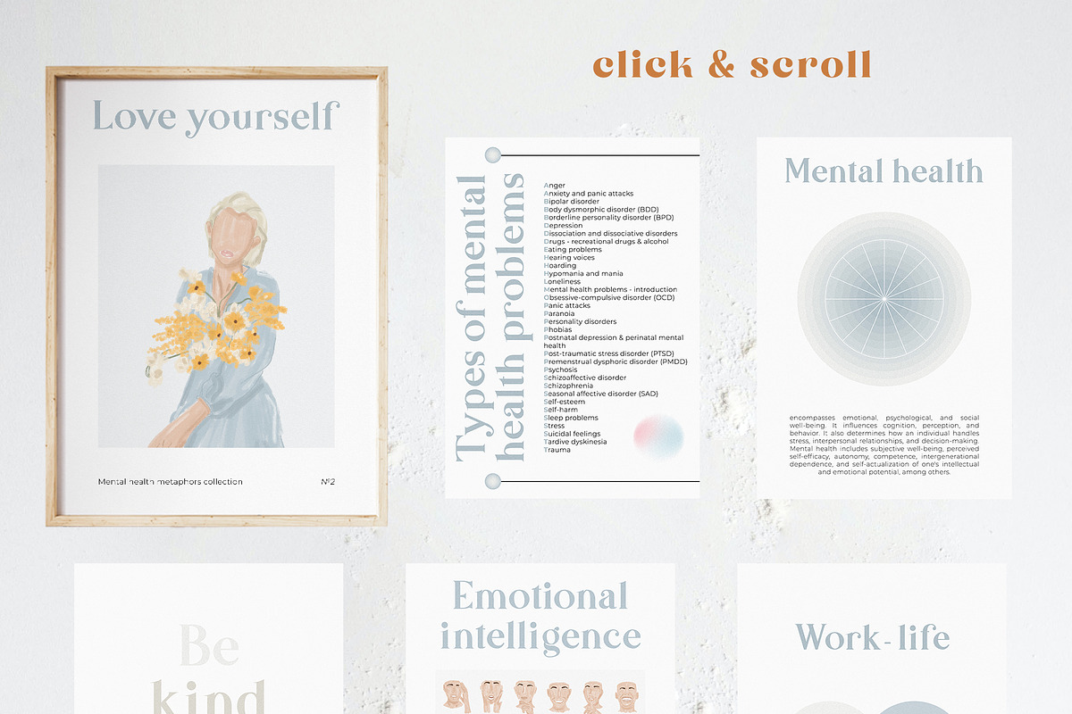 Mental health metaphors, a Healthcare Illustration by divanovskaya_nv (Photo 22 of 27)