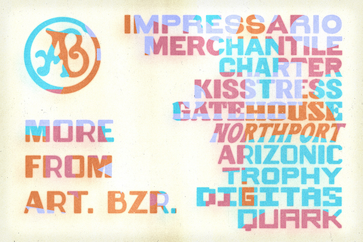 Arizonic | Vintage Futuristic Type, a Sans Serif Font by Artifact Bazaar (Photo 9 of 9)