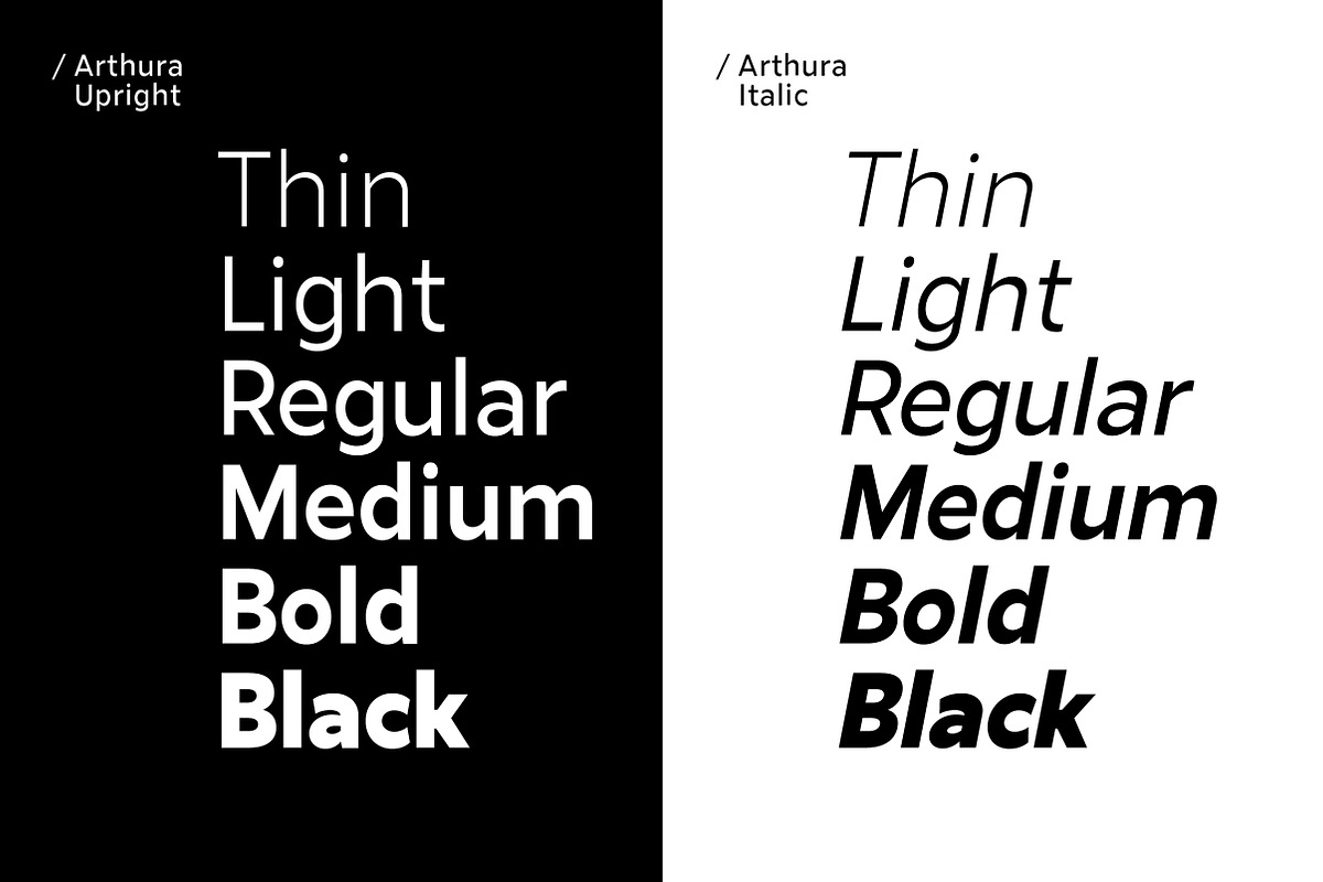 Arthura Font Family preview 2