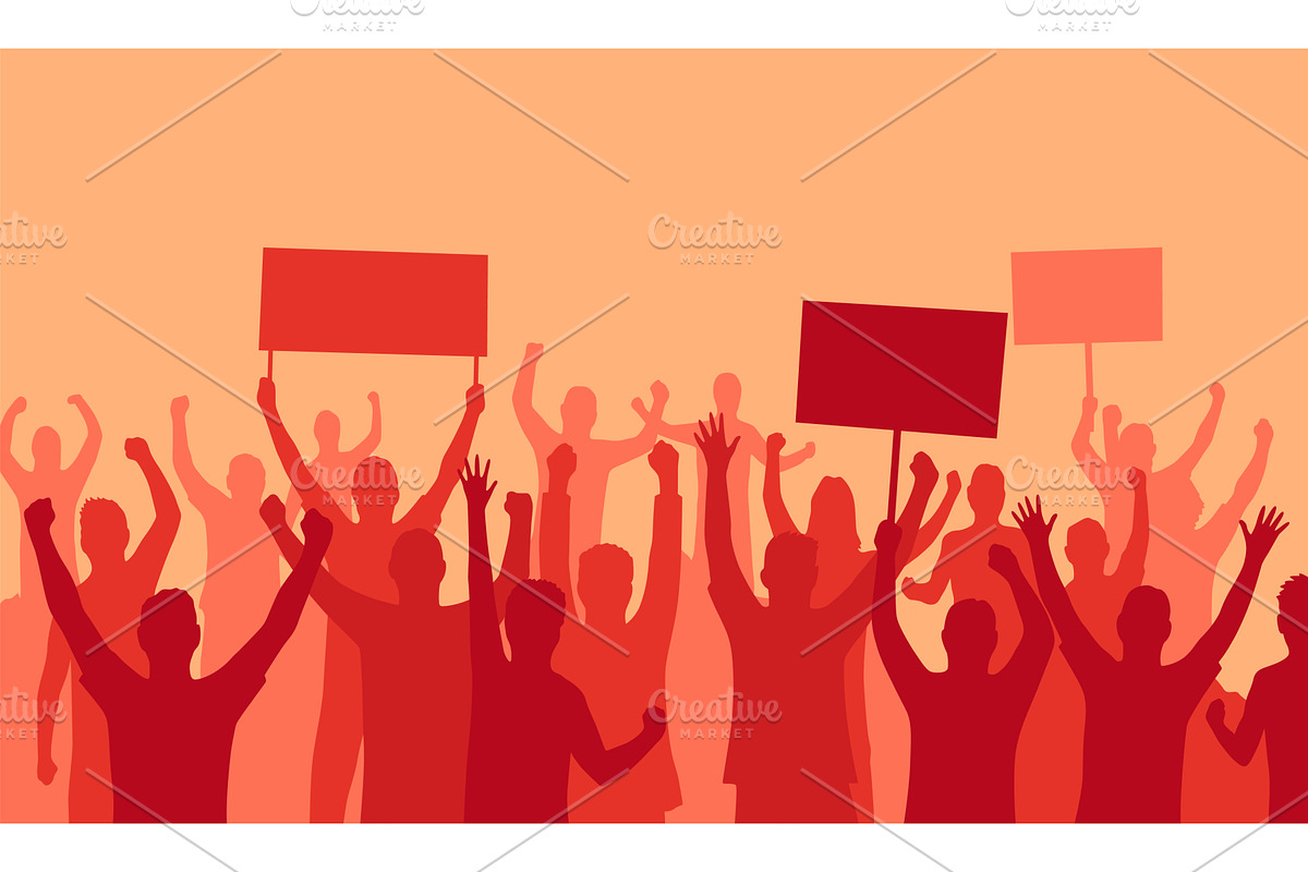 Peaceful protest and, an Object Illustration by Things for designers