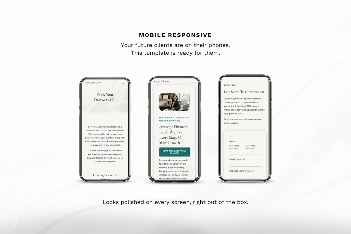 Financial Advisor Website Template, a Squarespace Template by Pretty Boss Designs (Photo 4 of 6)