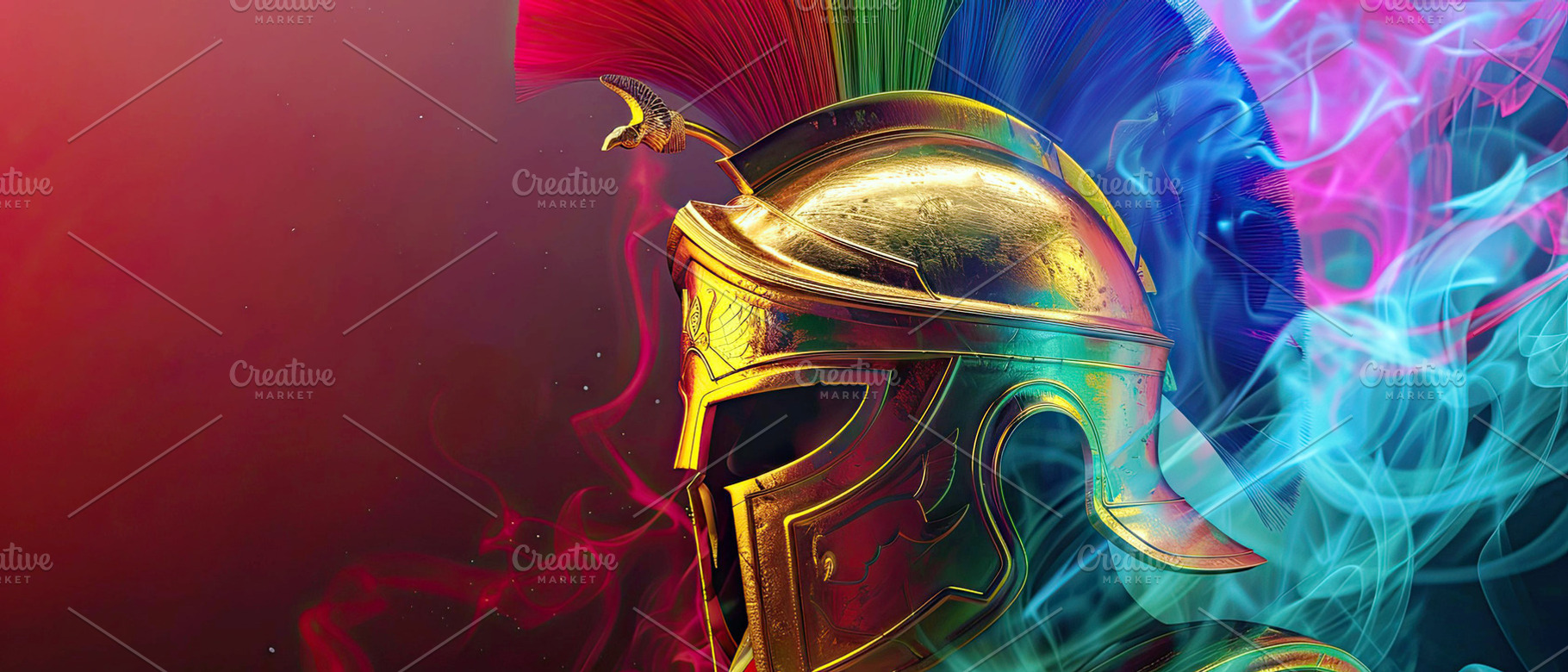 spartan helmet gold,3d render , real, a Photo by LOGOCREATIVE